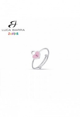 Anello con cuore e lucchetto