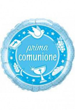 Palloncino Comunione Azzurro 