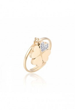 Anello con quadrifoglio Gold
