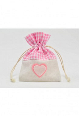 Sacchetto scacchi rosa