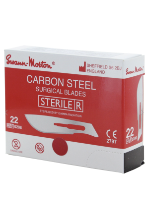 Lames de bistouri Swann Morton n ° 22 stériles boîte de 100