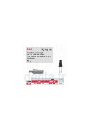 Fraise 848A.104.040 - Diamant PM cône bout plat