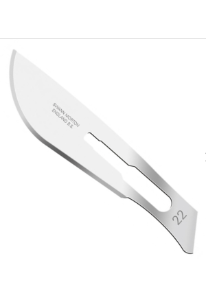 Lames de bistouri Swann Morton n ° 22 stériles boîte de 100