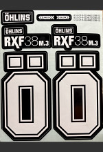 Öhlins Sticker Kit RXF38 m.3 weiss