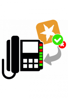 Statusgesteuerte Besetztlampenfelder