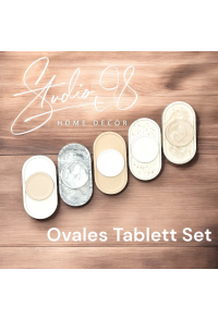 Ovales Tablett Set