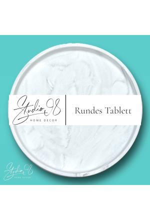 Rundes Tablett °Stone Marble°