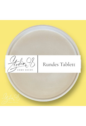 Rundes Tablett °Beige° (klein)