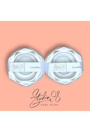 Lotusblüte Natur 2er Set 