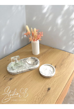Ovales Tablett Set °Stone Marble°