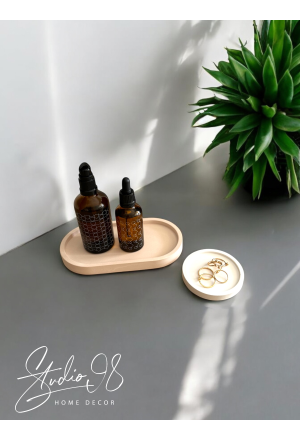 Ovales Tablett Set °Beige°