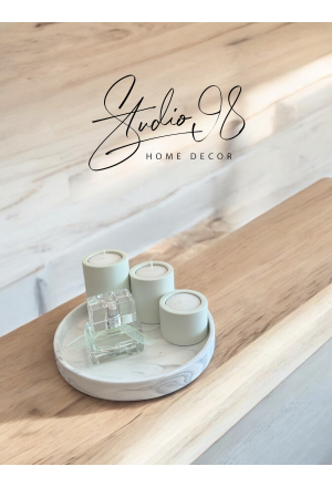 Rundes Tablett °Stone Marble°