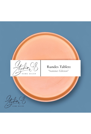 Rundes Tablett (klein) Koralle