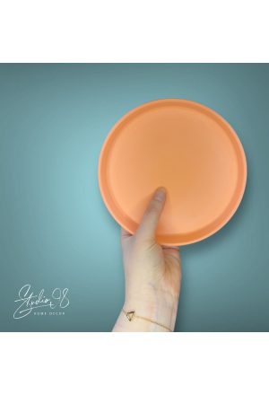 Rundes Tablett (klein) Koralle