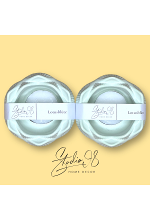 Lotusblüte Türkis 2er Set 