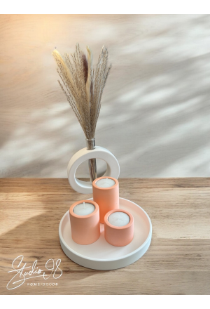 Teelichthalter 3er Set °Koralle°