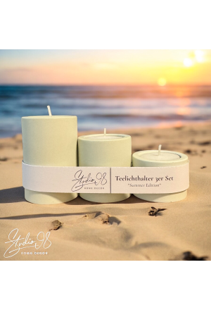 Teelichthalter 3er Set °Türkis°