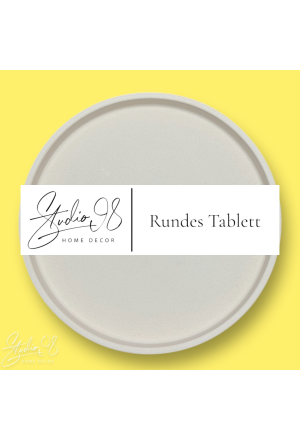 Rundes Tablett °Beige°
