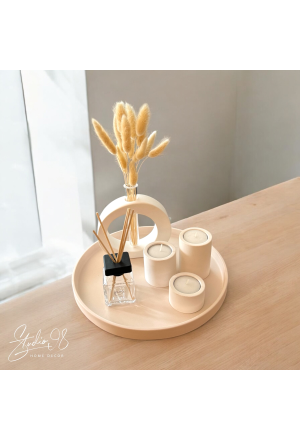 Rundes Tablett °Beige°