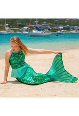Celtic Green Mermaid Tail