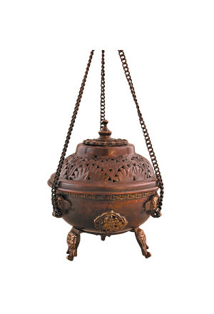 Räuchergefäss Kupfer antikfarben