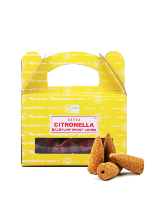 Rückfluss Räucherkegel Satya Citronella