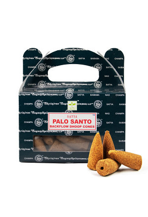 Rückfluss Räucherkegel Satya Palo Santo