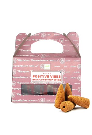 Rückfluss Räucherkegel Satya Positive Vibes
