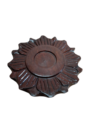 Räucherkegelhalter Lotus aus Speckstein