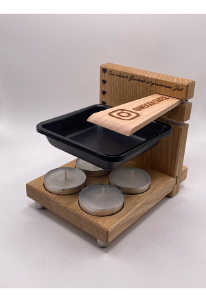 Raclette Eichenholz Herz