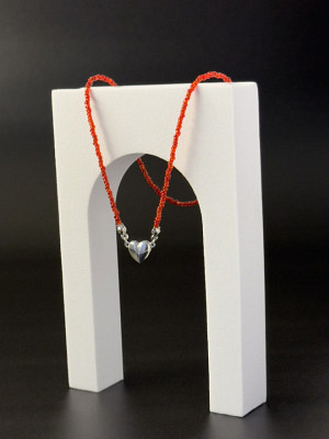 Silver Heartline - Halskette