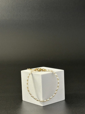 Golden & Silver Pure Pearl - Armband