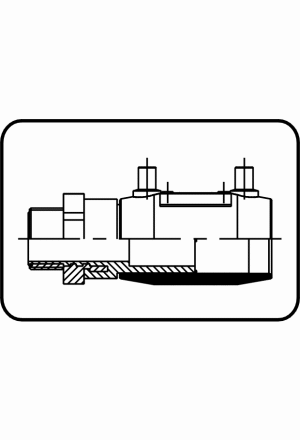 E-Übergangsmuffe mit Messing-Aussengewinde