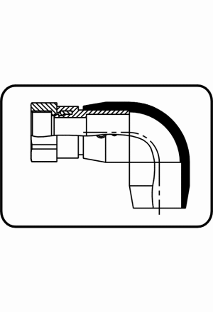 E-Übergangswinkel 90° mit Messing-Innengewinde