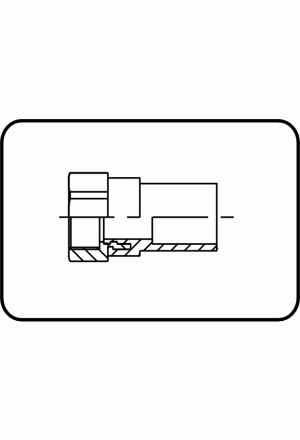 Stahl-R-Innengewinde für E-Übergang