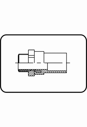 Messing-R-Aussengewinde für E-Übergang