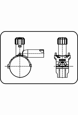 Anbohrschelle mit Schraubkappe