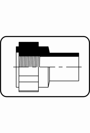 Adapter Innengewinde R-Gewinde/GFK-verstärkt