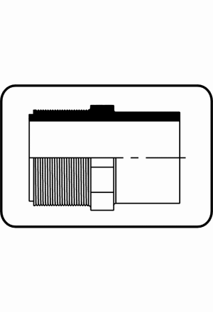 Adapter Aussengewinde R-Gewinde