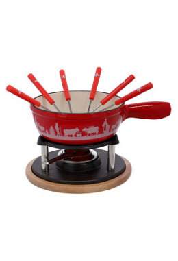 F0510 Service à fondue au fromage avec..