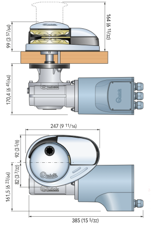 DP3 1512  WINDLASS 1500W 12V 08mm