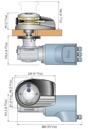 AL3 1512   WINDLASS 1500W 12V 08mm
