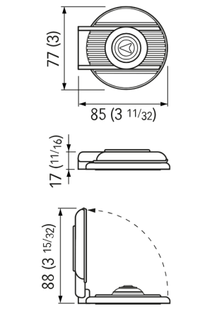 900/DW FOOT-SWITCH DOWN WHITE