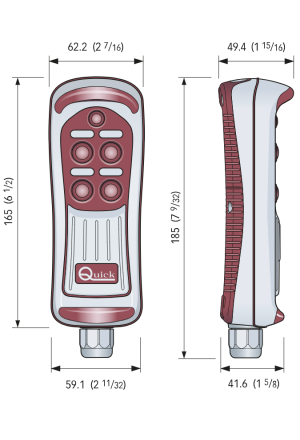 HRC1004 REMOTE CTRL UP/DOWN-LEFT/RIGHT