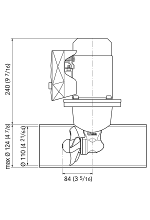 KIT BTQ1102512   25KGF 12V D110MM 1,3KW