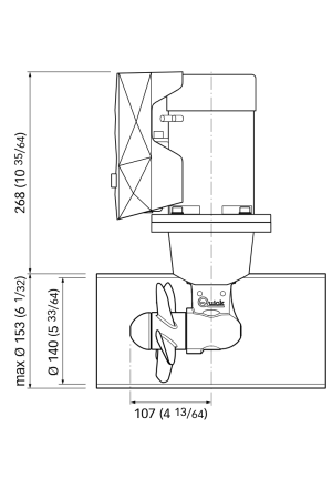 KIT BTQ1403012   40KGF 12V D140 1,5KW K1