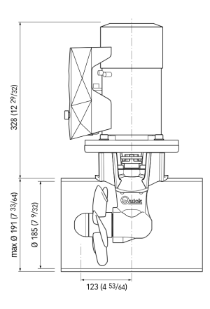 KIT BTQ1807524   75KGF 24V D185MM 4,0KW K01
