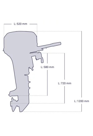 Mitek Außenborder 10.5 kW (15PS)