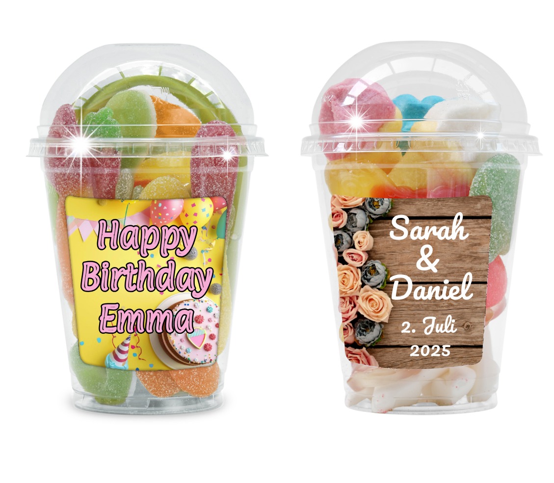 Schleckbecher als Geschenk