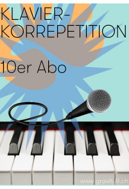 Gesangsunterricht mit Korrepetition 10er Abo